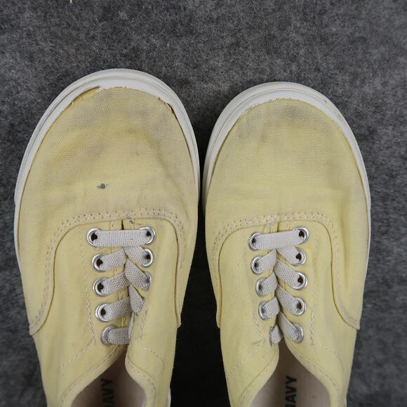 Old Navy Shoes Kids 12 Slip On Sneakers Casual Canvas Morning Sunshine Trainers - Picture 7 of 11